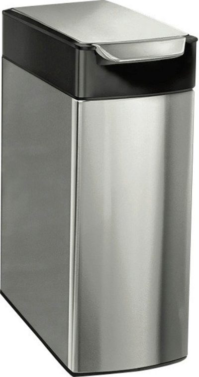 simplehuman - 40 Litre Slim Top Touch-Bar Bin - Black